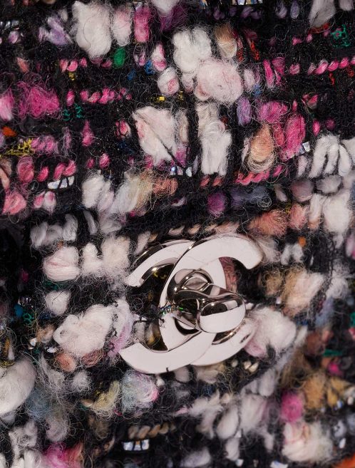 Pre-owned Chanel bag Timeless Medium Tweed Black / Multicolour Black, Multicolour Closing System | Sell your designer bag on Saclab.com