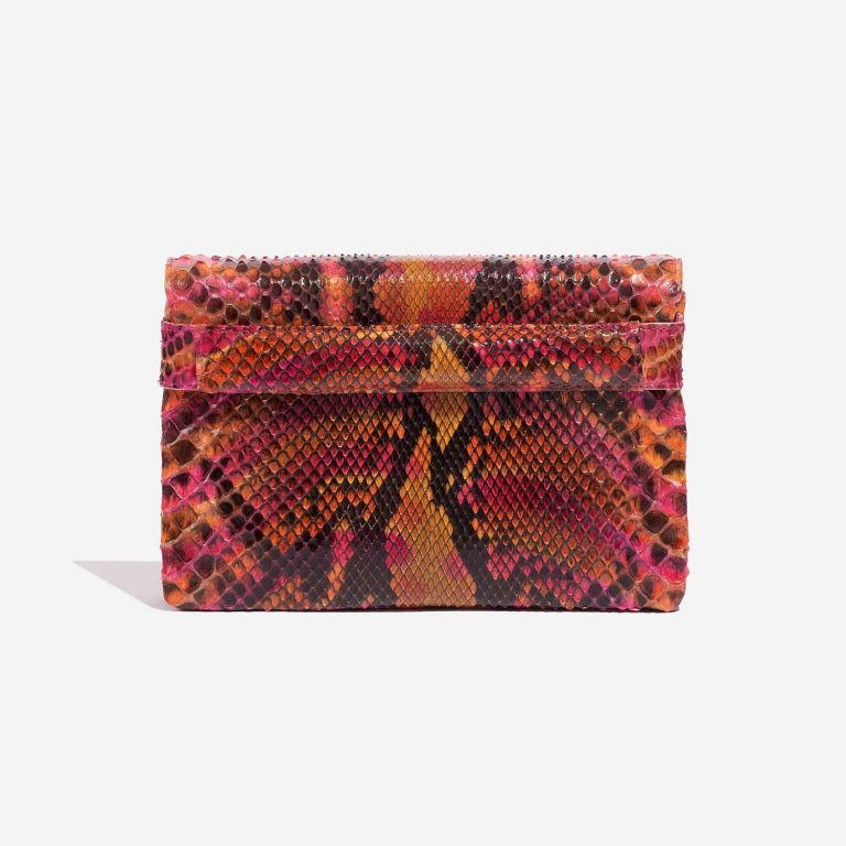 Pre-owned Chanel bag 2.55 Reissue Clutch Python Multicolour Multicolour, Orange, Pink Back | Sell your designer bag on Saclab.com