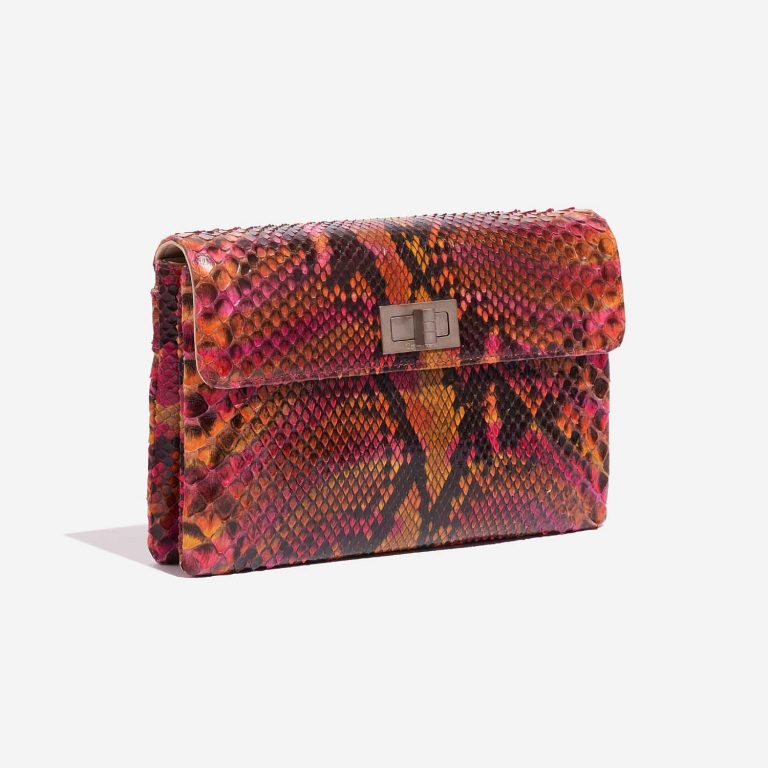 Pre-owned Chanel bag 2.55 Reissue Clutch Python Multicolour Multicolour, Orange, Pink Side Front | Sell your designer bag on Saclab.com