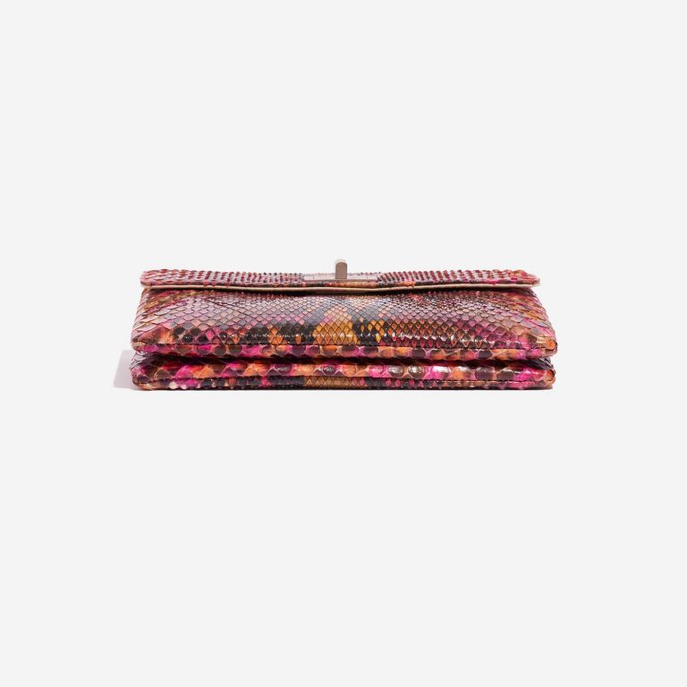 Pre-owned Chanel bag 2.55 Reissue Clutch Python Multicolour Multicolour, Orange, Pink Bottom | Sell your designer bag on Saclab.com