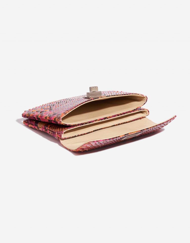 Pre-owned Chanel bag 2.55 Reissue Clutch Python Multicolour Multicolour, Orange, Pink Inside | Sell your designer bag on Saclab.com