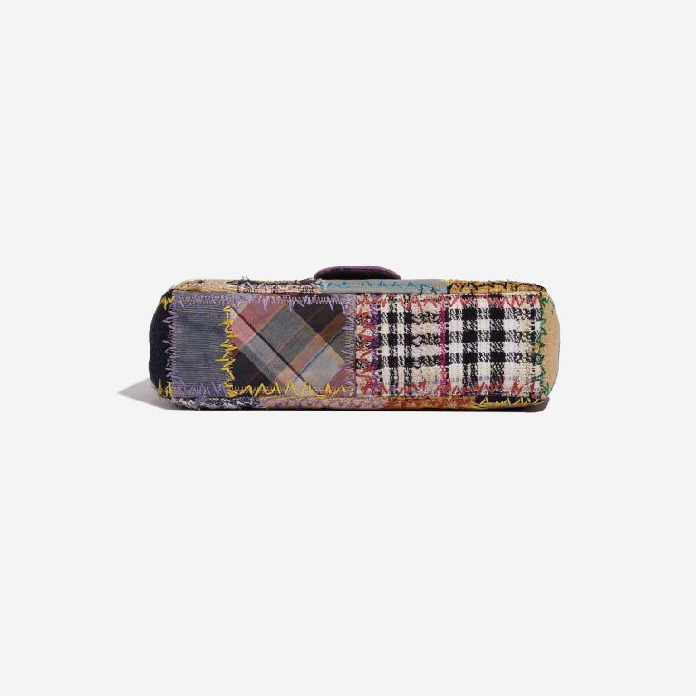 Pre-owned Chanel bag Timeless Jumbo Tweed / Lamb / Canvas / Denim Multicolour Multicolour Bottom | Sell your designer bag on Saclab.com
