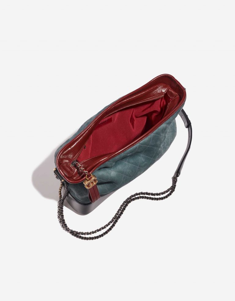 Pre-owned Chanel bag Gabrielle Large Calf / Suede Dark Blue / Grayish Blue / Bordeaux Blue Inside | Sell your designer bag on Saclab.com