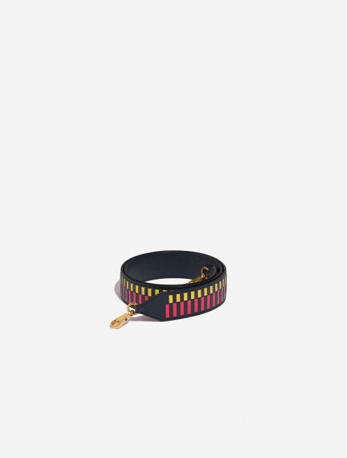 Pre-owned Hermès bag Strap Epsom Bleu Indigo / Rose Extreme / Lime Multicolour Front | Sell your designer bag on Saclab.com