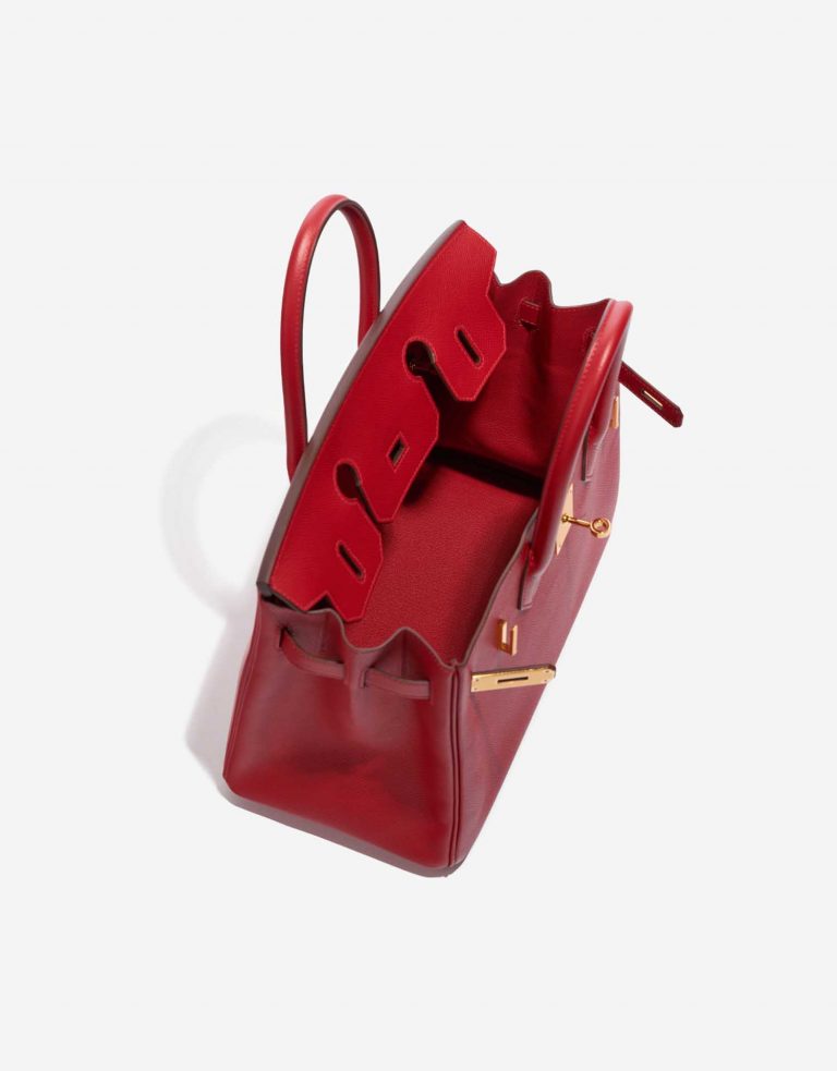 Pre-owned Hermès bag Birkin 30 Epsom Rouge Casaque Red Inside | Sell your designer bag on Saclab.com