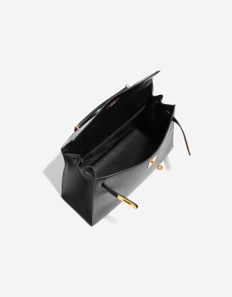 Pre-owned Hermès bag Kelly 32 Ardennes Black Black Inside | Sell your designer bag on Saclab.com