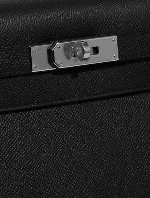 Pre-owned Hermès bag Kelly 28 Epsom Black Black Closing System | Sell your designer bag on Saclab.com