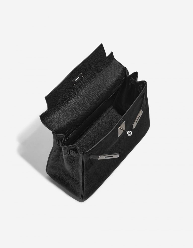 Pre-owned Hermès bag Kelly 28 Togo Black Black Inside | Sell your designer bag on Saclab.com
