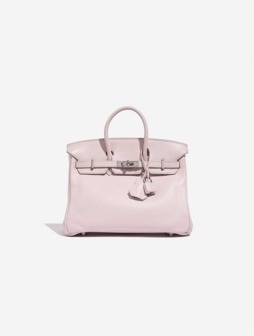 Pre-owned Hermès bag Birkin 25 Swift Rose Dragee Rose Front | Sell your designer bag on Saclab.com
