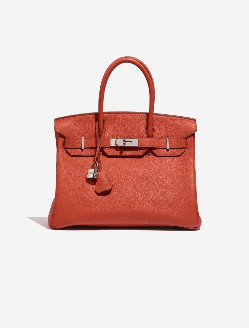 Pre-owned Hermès bag Birkin 30 Togo Geranium Red | Sell your designer bag on Saclab.com