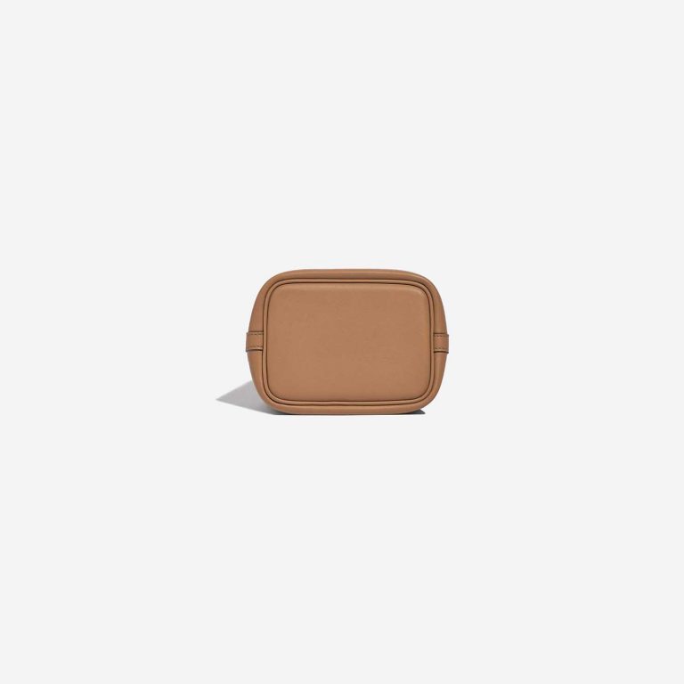 Pre-owned Hermès bag Micro Lucky Daisy Picotin 14 Swift Chai / Rose / Blanc Brown Bottom | Sell your designer bag on Saclab.com