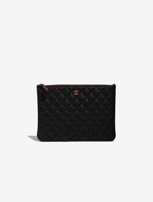 Pre-owned Chanel bag Timeless Clutch Caviar Black Black Front | Sell your designer bag on Saclab.com