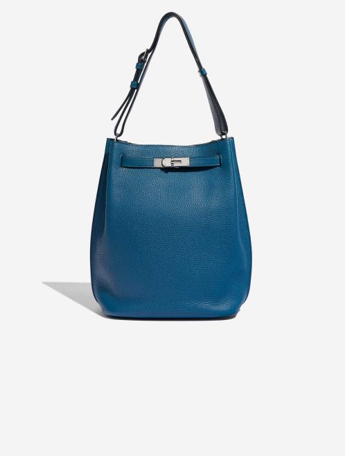 Pre-owned Hermès bag So Kelly 26 Togo Cobalt Blue Front | Sell your designer bag on Saclab.com