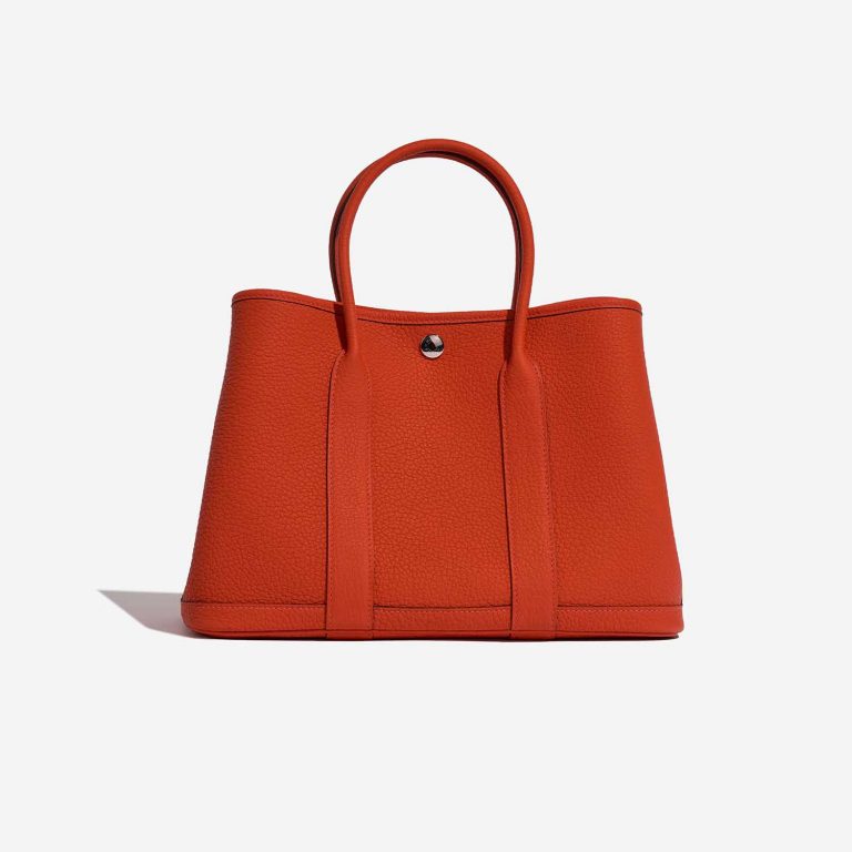 Pre-owned Hermès bag Garden Party 30 Negonda Capucine Red Back | Sell your designer bag on Saclab.com