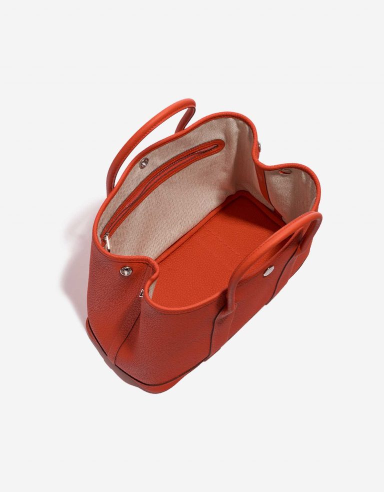 Pre-owned Hermès bag Garden Party 30 Negonda Capucine Red Inside | Sell your designer bag on Saclab.com