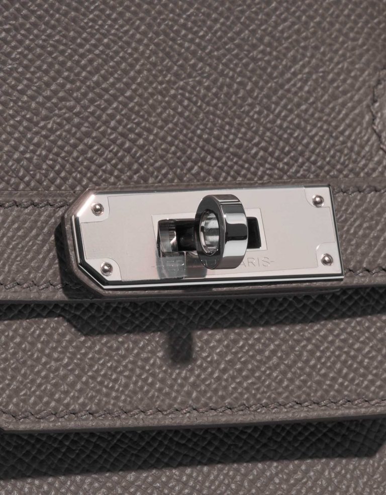 Pre-owned Hermès bag Birkin 35 Epsom Étain Grey Closing System | Sell your designer bag on Saclab.com