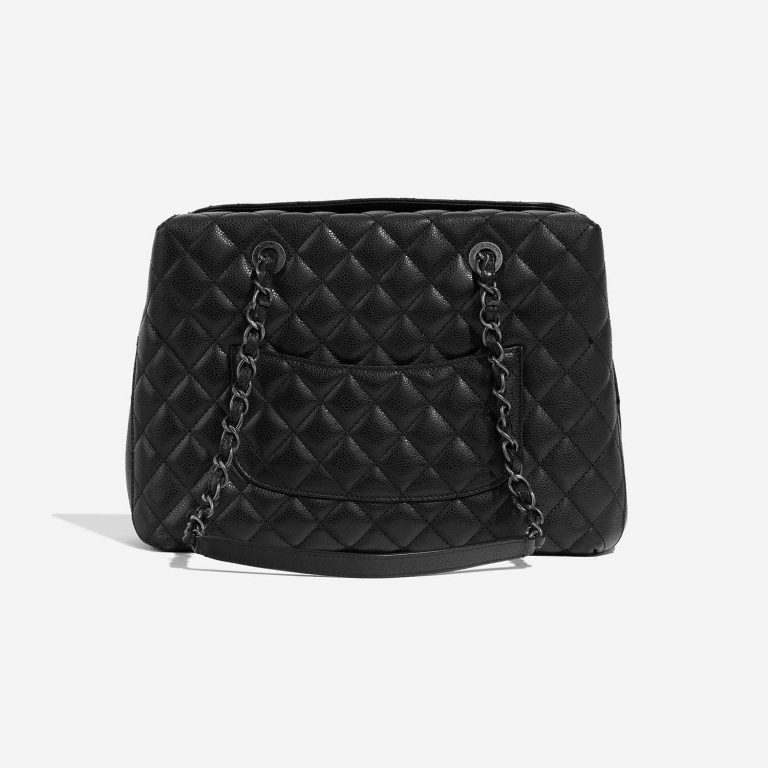 Pre-owned Chanel bag Shopping Tote GST Caviar Black Black Back | Sell your designer bag on Saclab.com