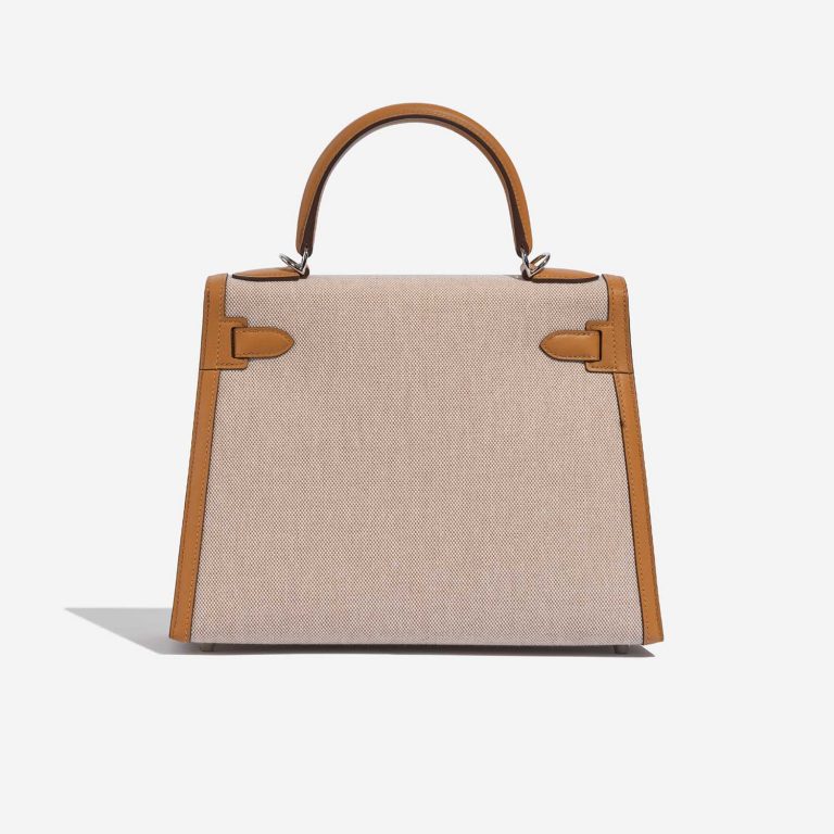 Pre-owned Hermès bag Kelly 28 Sesame-Ecru-Beige Back | Sell your designer bag on Saclab.com