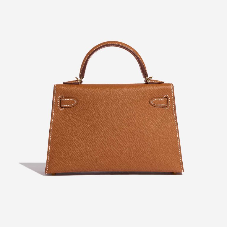 Pre-owned Hermès bag Kelly Mini Gold Back | Sell your designer bag on Saclab.com