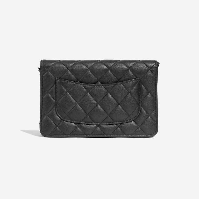 Pre-owned Chanel bag 2.55 Reissue WOC Lamb Anthracite Grey Back | Sell your designer bag on Saclab.com