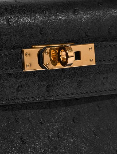 Pre-owned Hermès bag Kelly Pochette Black Closing System | Sell your designer bag on Saclab.com
