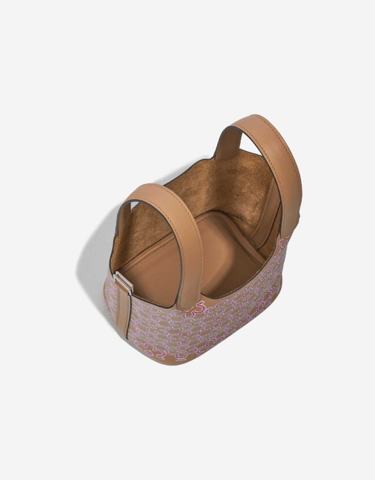 Hermès Picotin 14 ChaiRoseBlanc Inside  | Sell your designer bag on Saclab.com