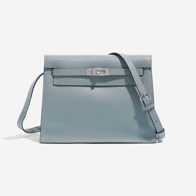 Pre-owned Hermès bag Kelly Danse BlueLin Front | Sell your designer bag on Saclab.com