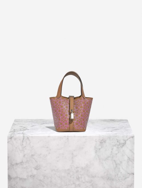 Pre-owned Hermès bag Picotin 14 ChaiRoseBlanc Front | Sell your designer bag on Saclab.com