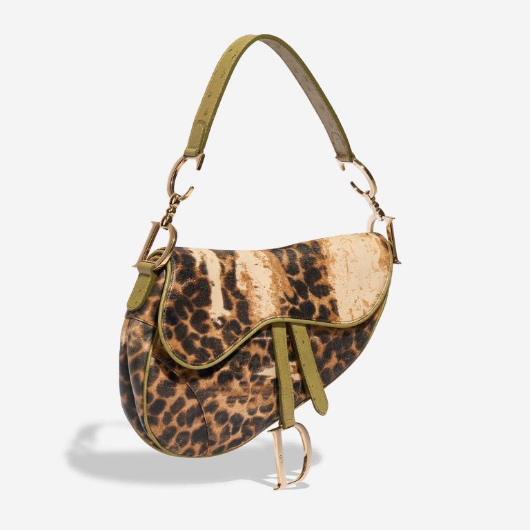 Dior Saddle LeopardPrint Side Front  | Sell your designer bag on Saclab.com