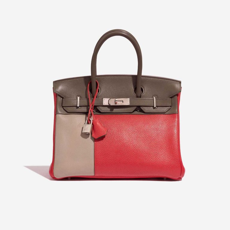 Hermès Birkin 30 Argile-Etoupe-RoseJaipur Front  | Sell your designer bag on Saclab.com