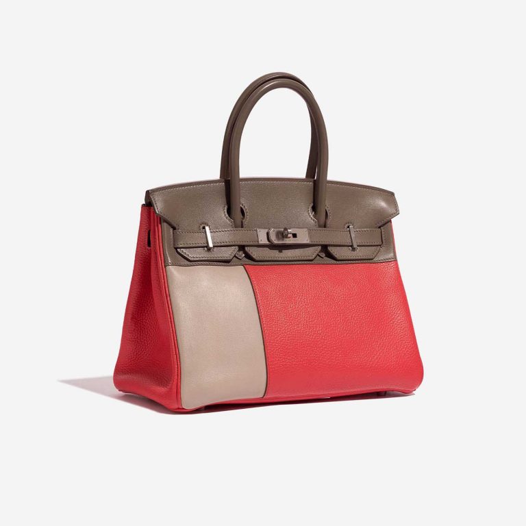 Hermès Birkin 30 Argile-Etoupe-RoseJaipur Side Front  | Sell your designer bag on Saclab.com