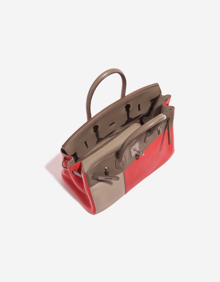 Hermès Birkin 30 Argile-Etoupe-RoseJaipur Inside  | Sell your designer bag on Saclab.com