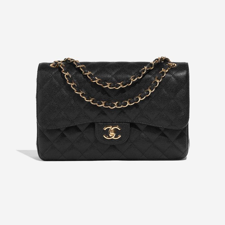 Chanel Timeless Jumbo Black Front  | Sell your designer bag on Saclab.com