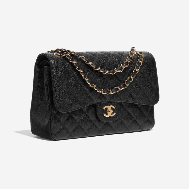 Chanel Timeless Jumbo Black Side Front  | Sell your designer bag on Saclab.com