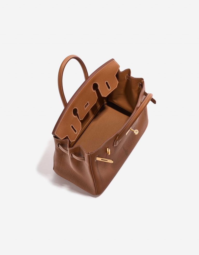 Hermès Birkin 30 Gold Inside  | Sell your designer bag on Saclab.com