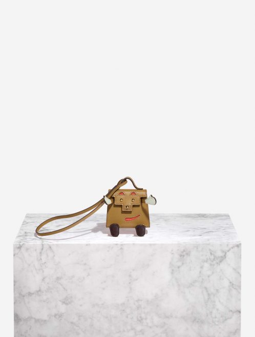 Hermès KellyDollBagCharm OneSize Chai-Chocolat-Capucine-Beton  Front  | Sell your designer bag on Saclab.com