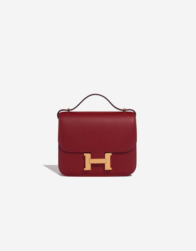 Hermès Constance 18 RougeGrenat Front  | Sell your designer bag on Saclab.com