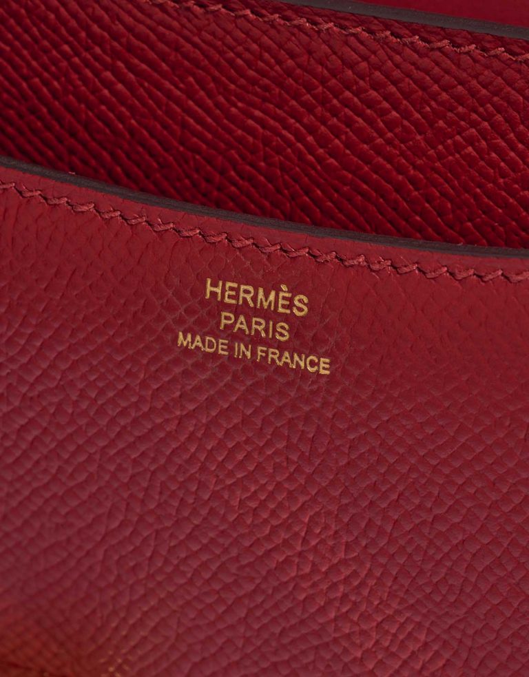 Hermès Constance 18 RougeGrenat Logo  | Sell your designer bag on Saclab.com