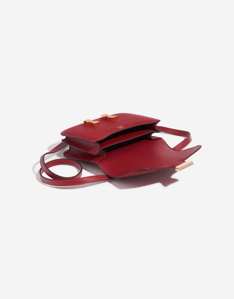 Hermès Constance 18 RougeGrenat Inside  | Sell your designer bag on Saclab.com