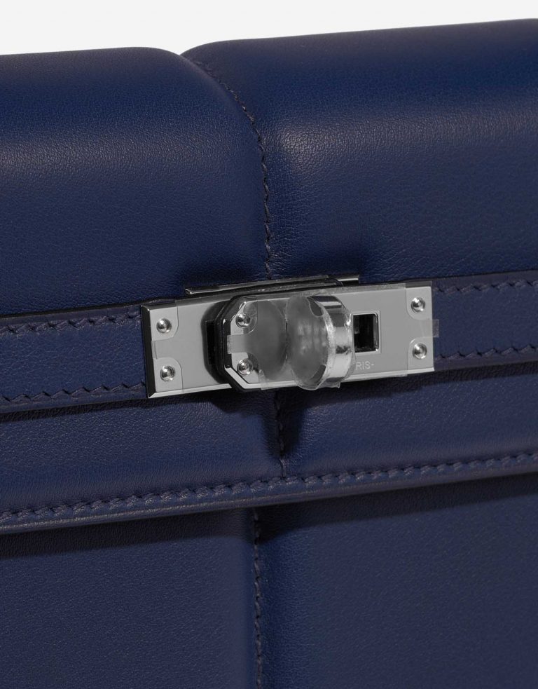 Hermès Kelly 25 BlueSaphire Closing System  | Sell your designer bag on Saclab.com