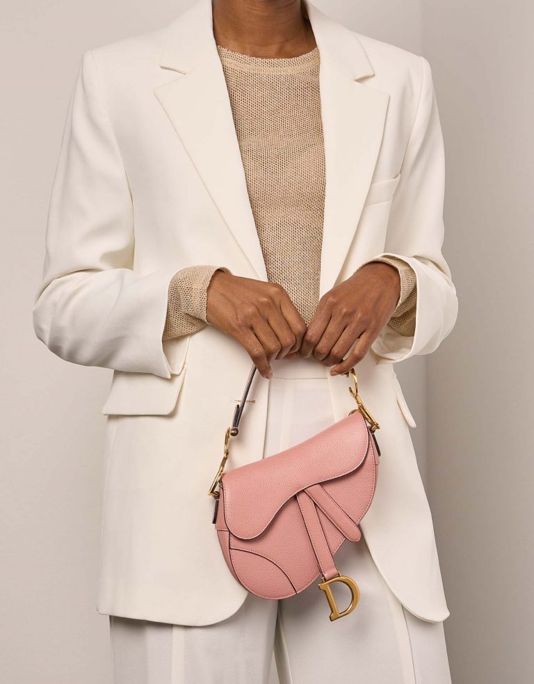 Dior Saddle Mini Pink Front  | Sell your designer bag on Saclab.com