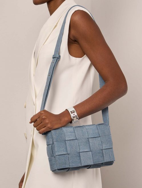 Bottega Cassette OneSize IndigoWashed Front  | Sell your designer bag on Saclab.com