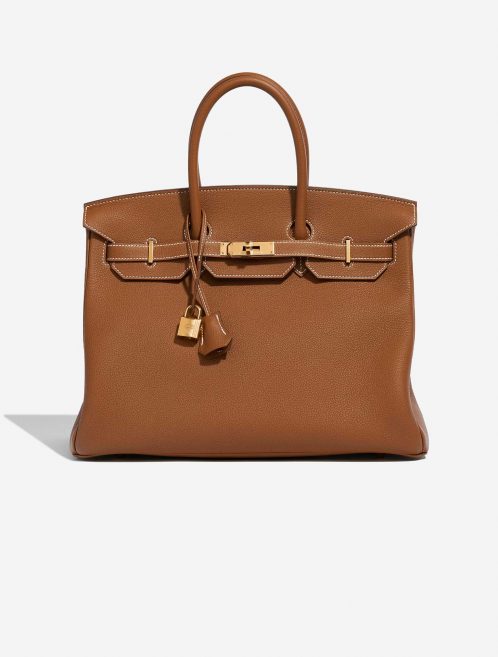 Hermès Birkin 35 Gold Front  | Sell your designer bag on Saclab.com