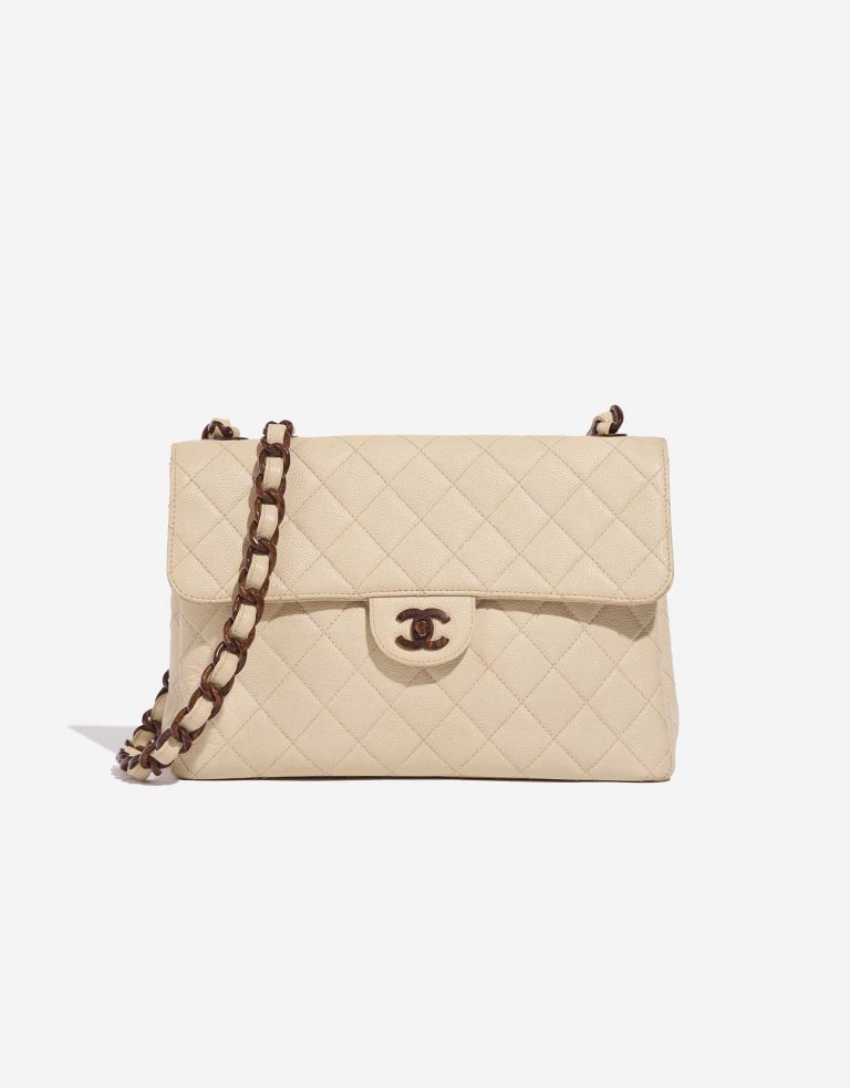 Chanel Timeless Jumbo Beige Front  | Sell your designer bag on Saclab.com