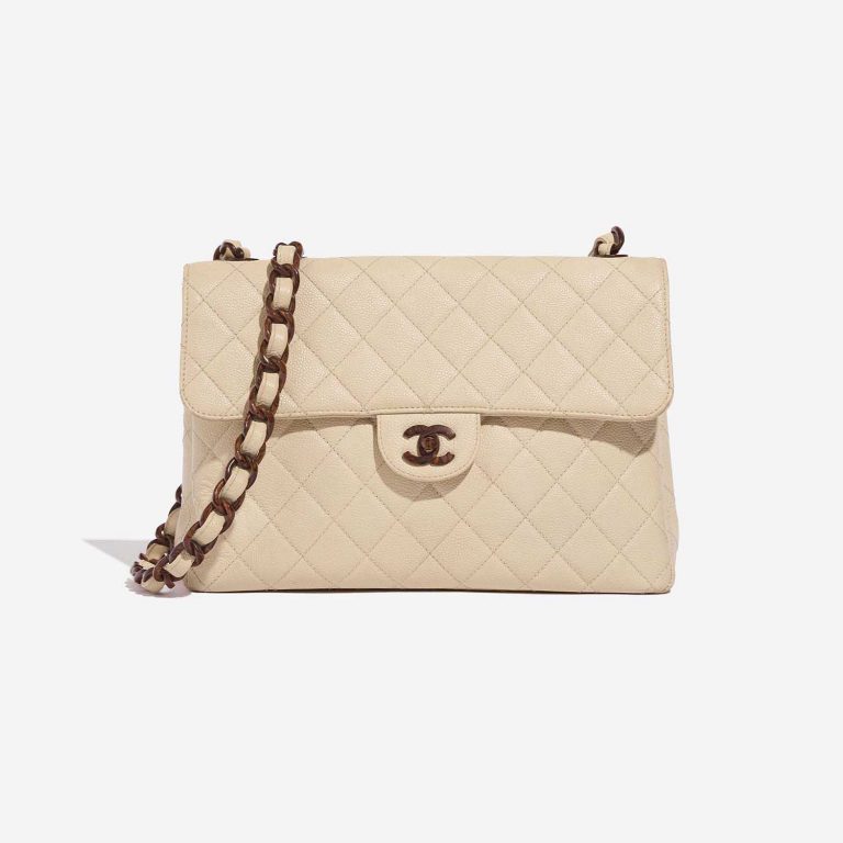 Chanel Timeless Jumbo Beige Front  | Sell your designer bag on Saclab.com
