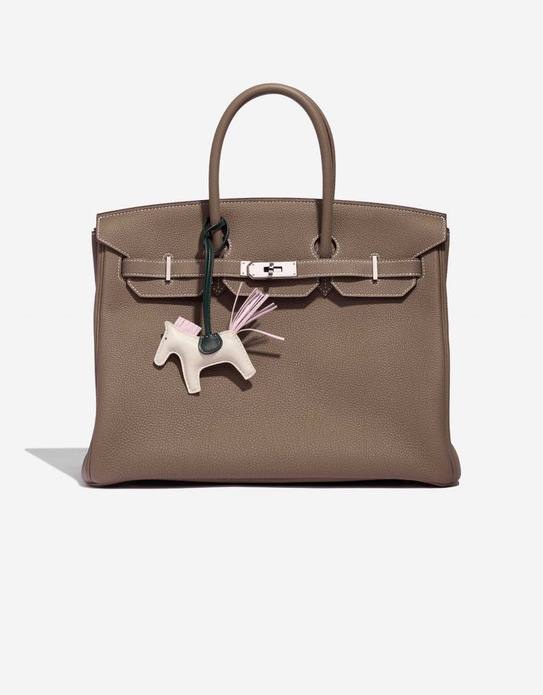 Hermès Rodeo PM Craie-Vert-MauvePale Closing System  | Sell your designer bag on Saclab.com