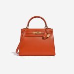 Hermès Kelly 28 TerreBattue Front  | Sell your designer bag on Saclab.com