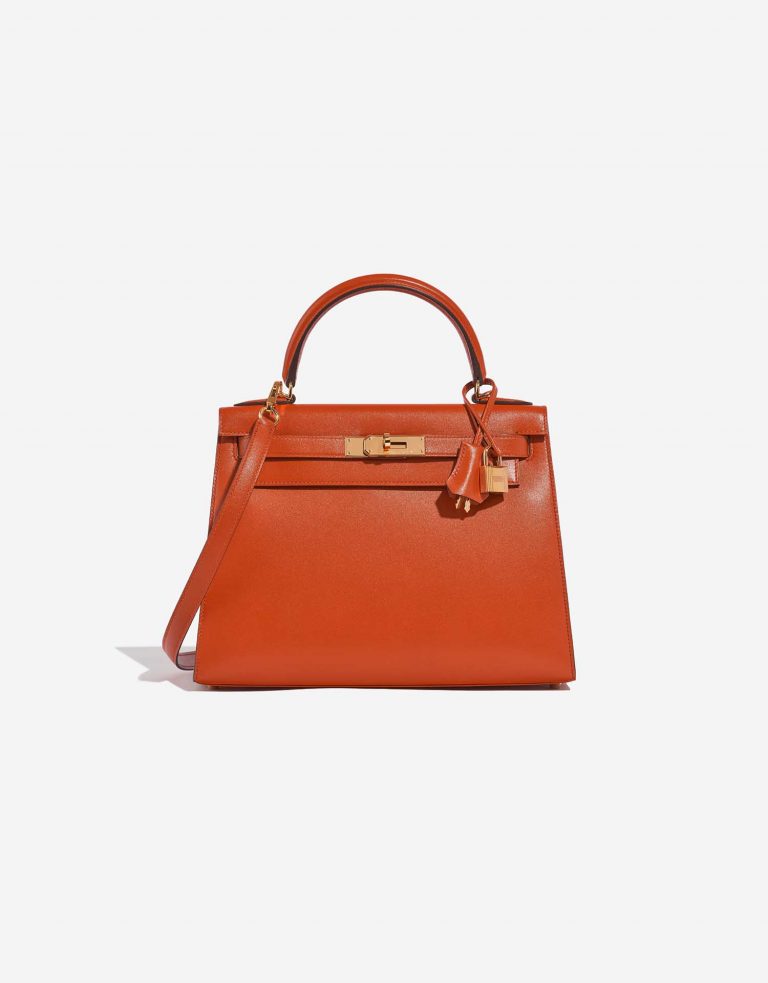 Hermès Kelly 28 TerreBattue Front  | Sell your designer bag on Saclab.com