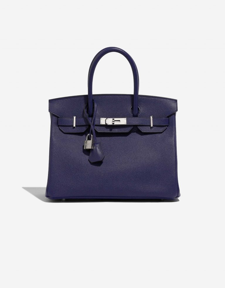 Hermès Birkin 30 BlueEncre Front  | Sell your designer bag on Saclab.com