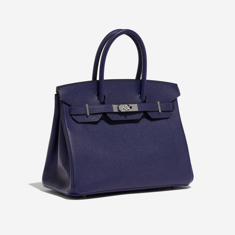 Hermès Birkin 30 BlueEncre Side Front  | Sell your designer bag on Saclab.com